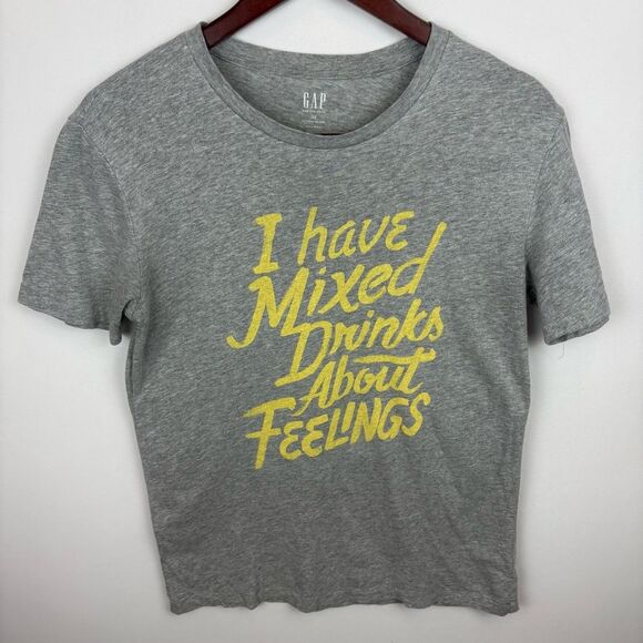 Gap Graphic T-shirt "Mixed drinks about feelings" - Picture 1 of 4